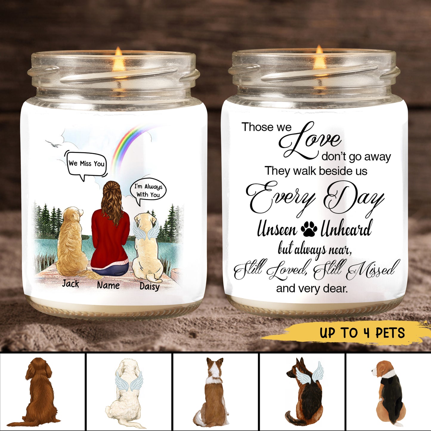 89Customized Memorial Personalized Candle