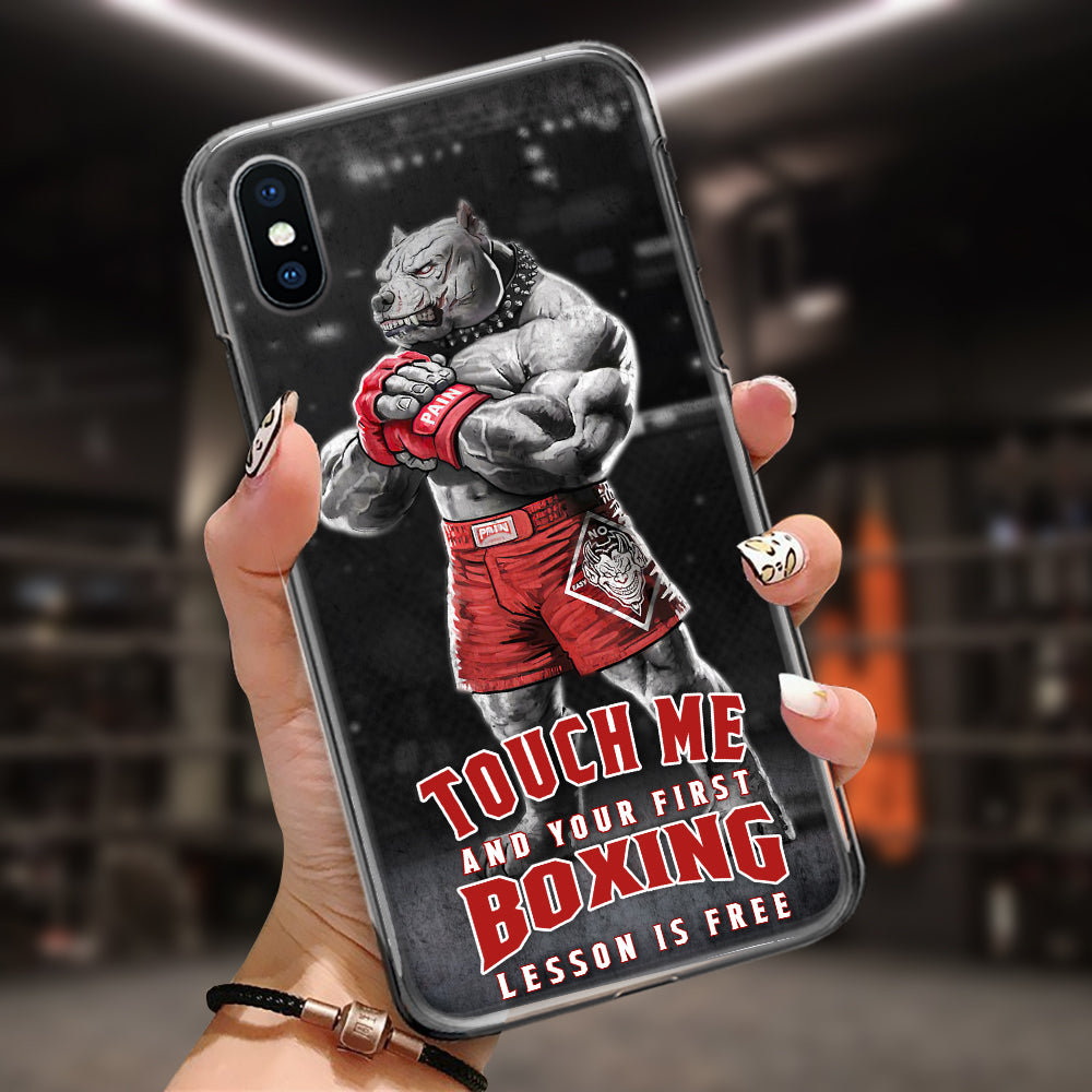 89Customized Pitbull Your First Boxing Lesson Phonecase