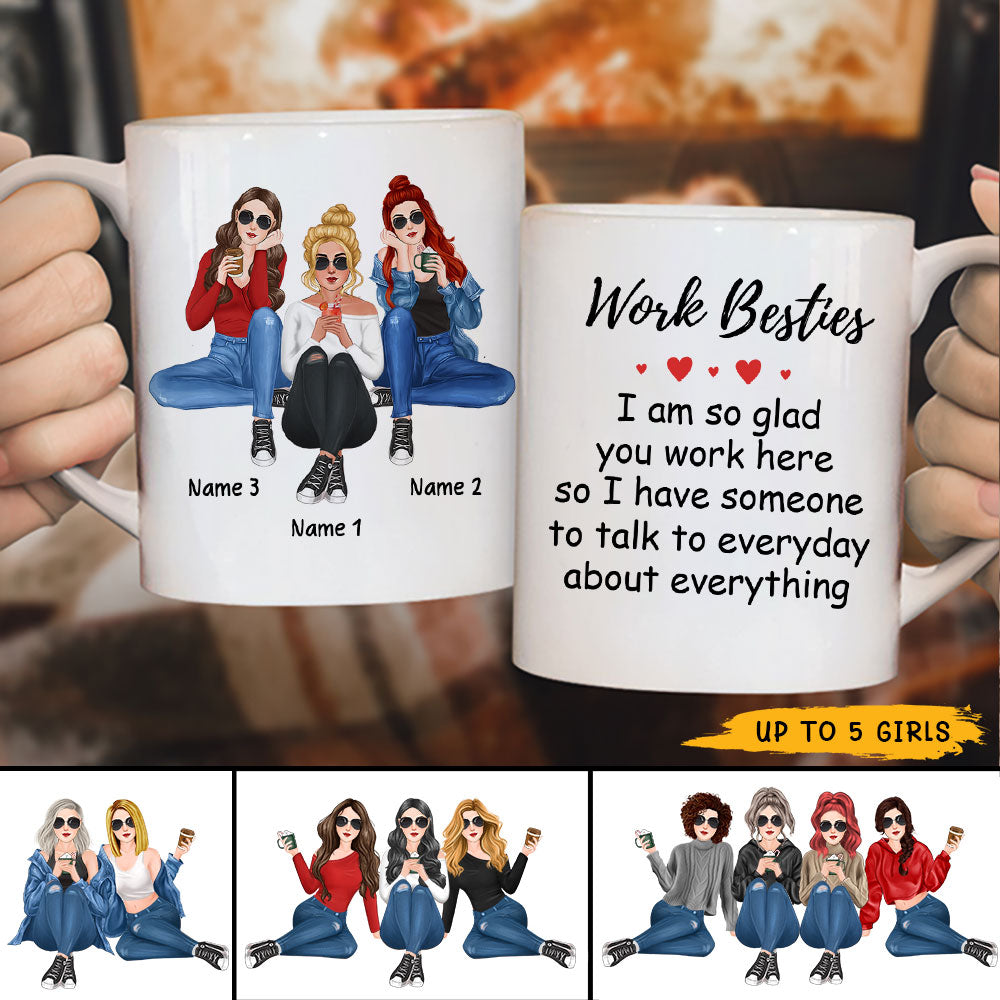 89Customized Work Besties 2 Personalized Mug