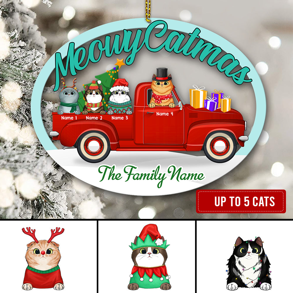 89Customized MeowyCatmas Personalized Ornament