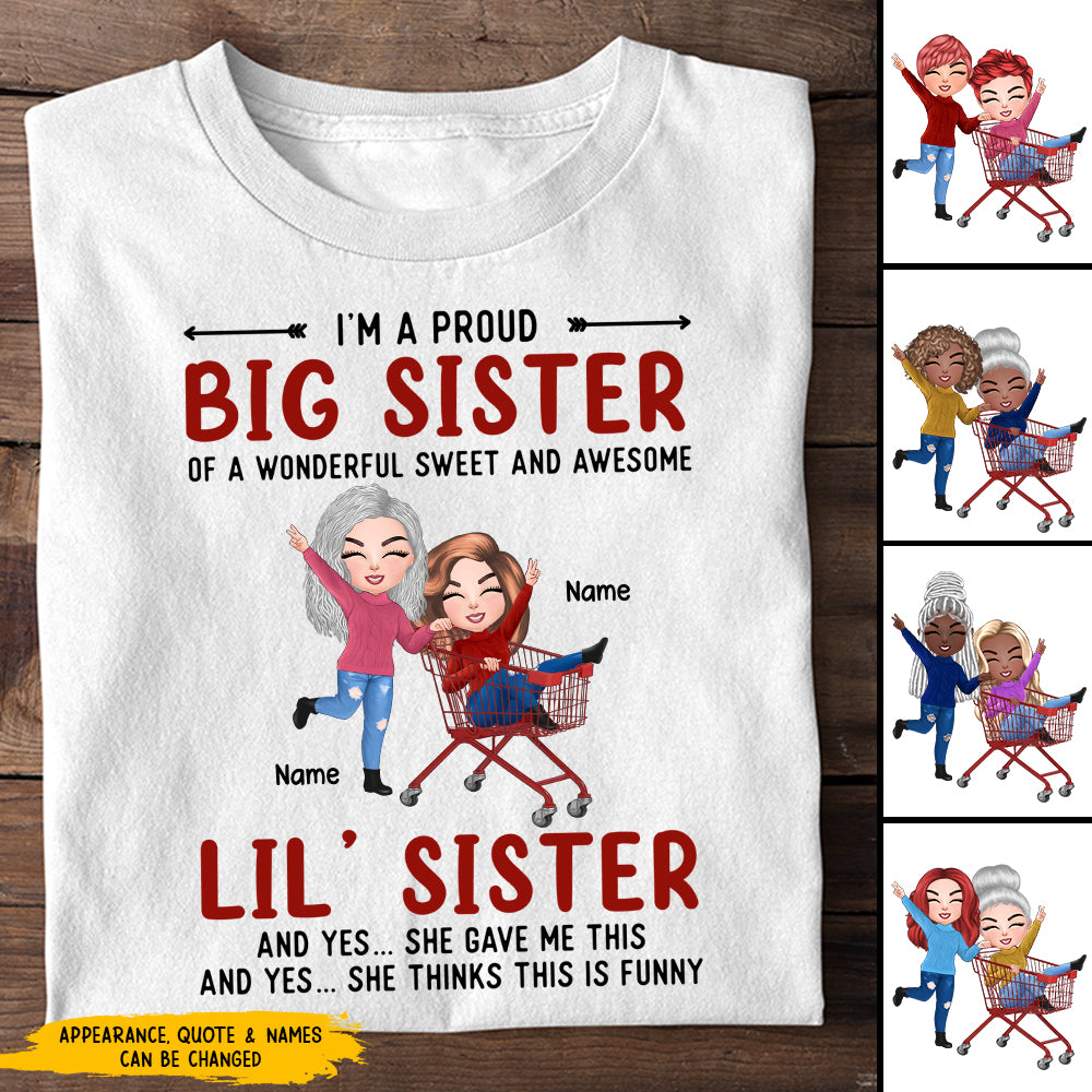 89Customized Proud Sister Personalized Shirt