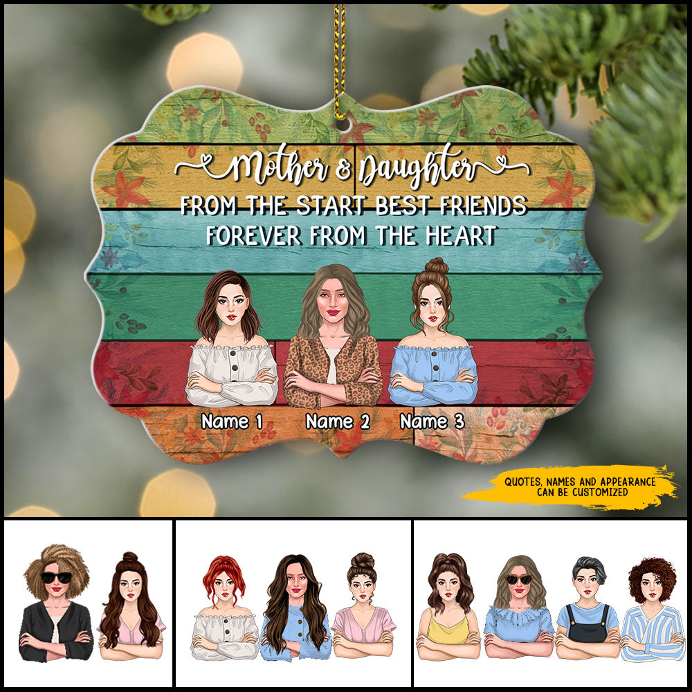 89Customized Like Mother Like Daughters Personalized Ornament