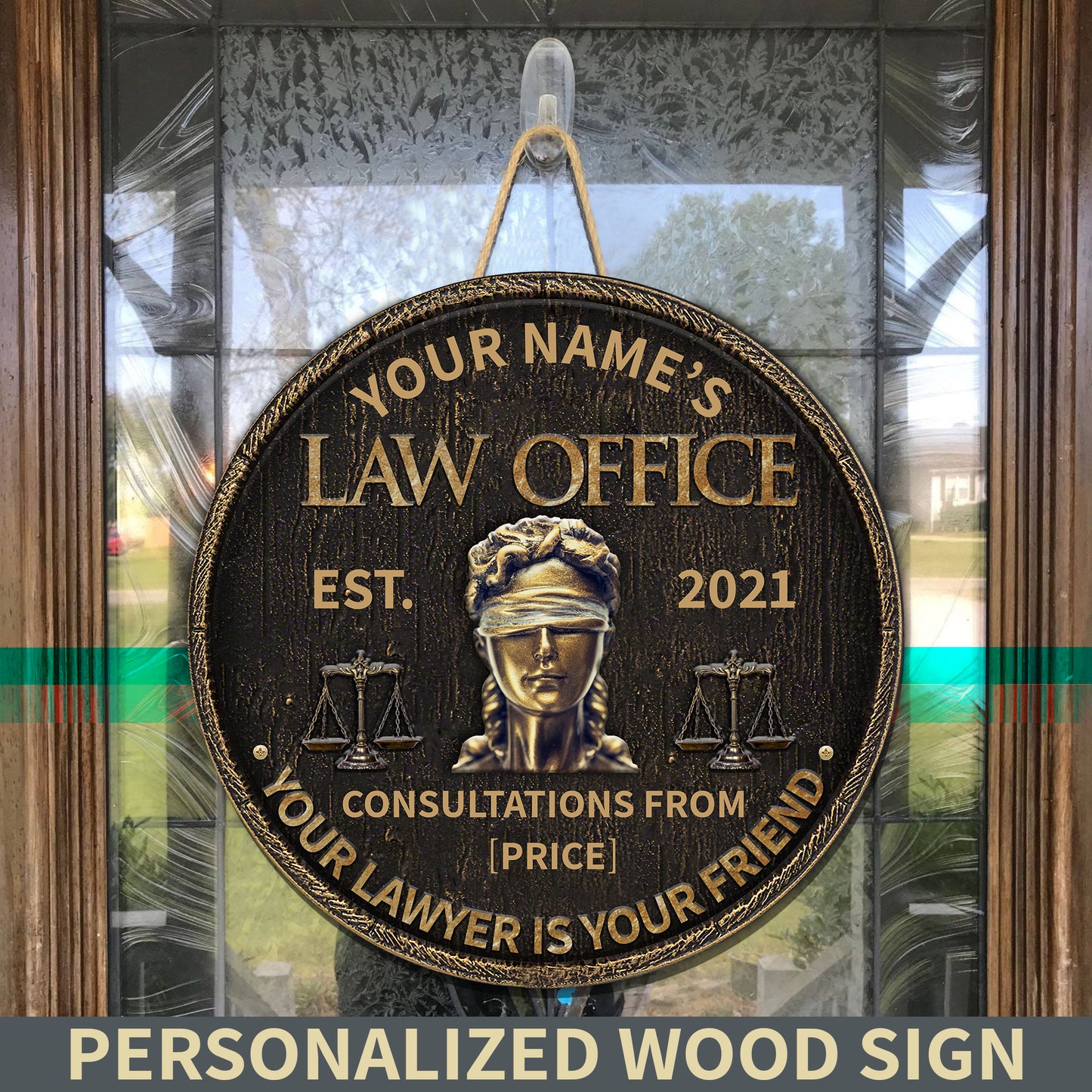 89Customized Personalized Lawyer Wood Sign