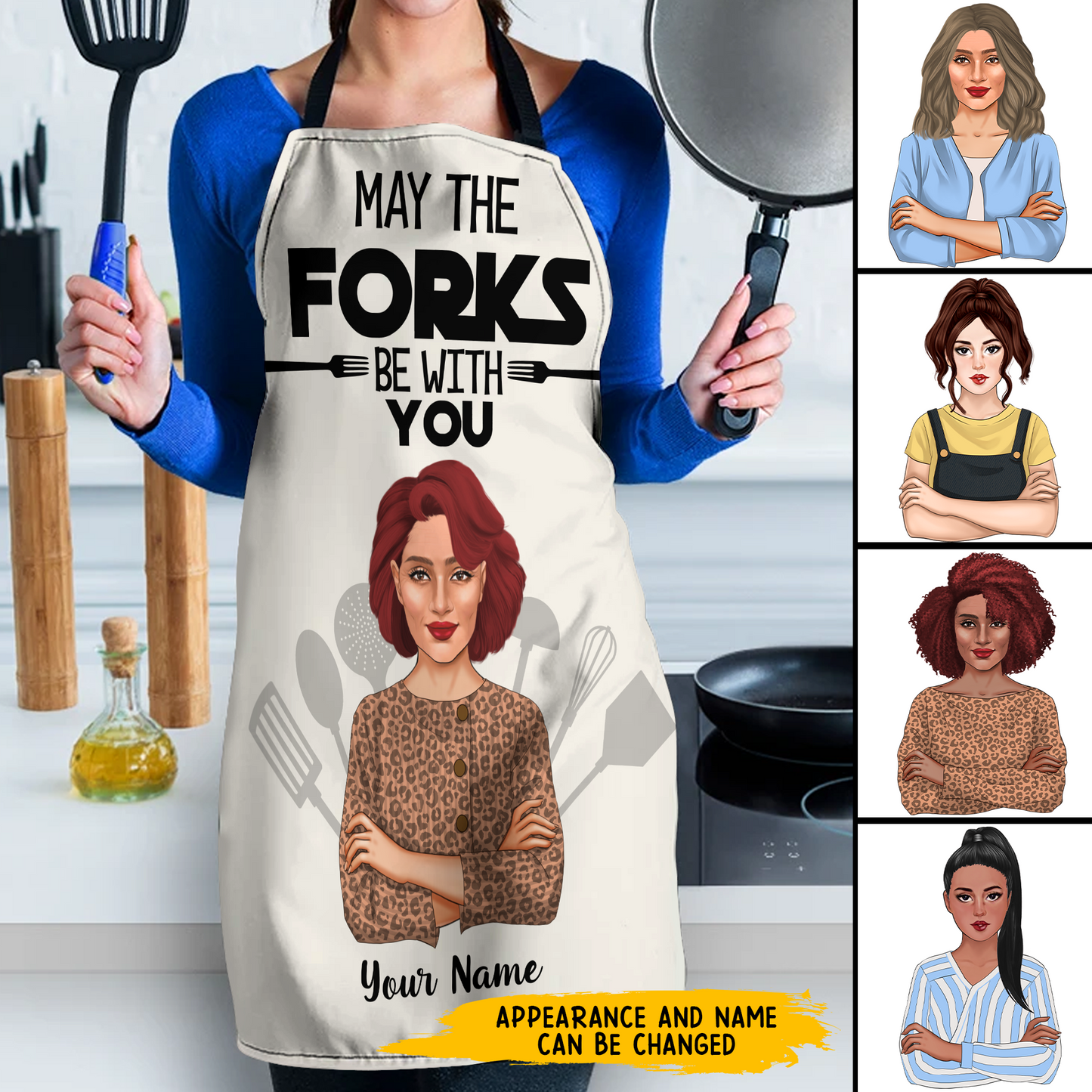 89Customized What Happens We're Eating It Personalized Apron