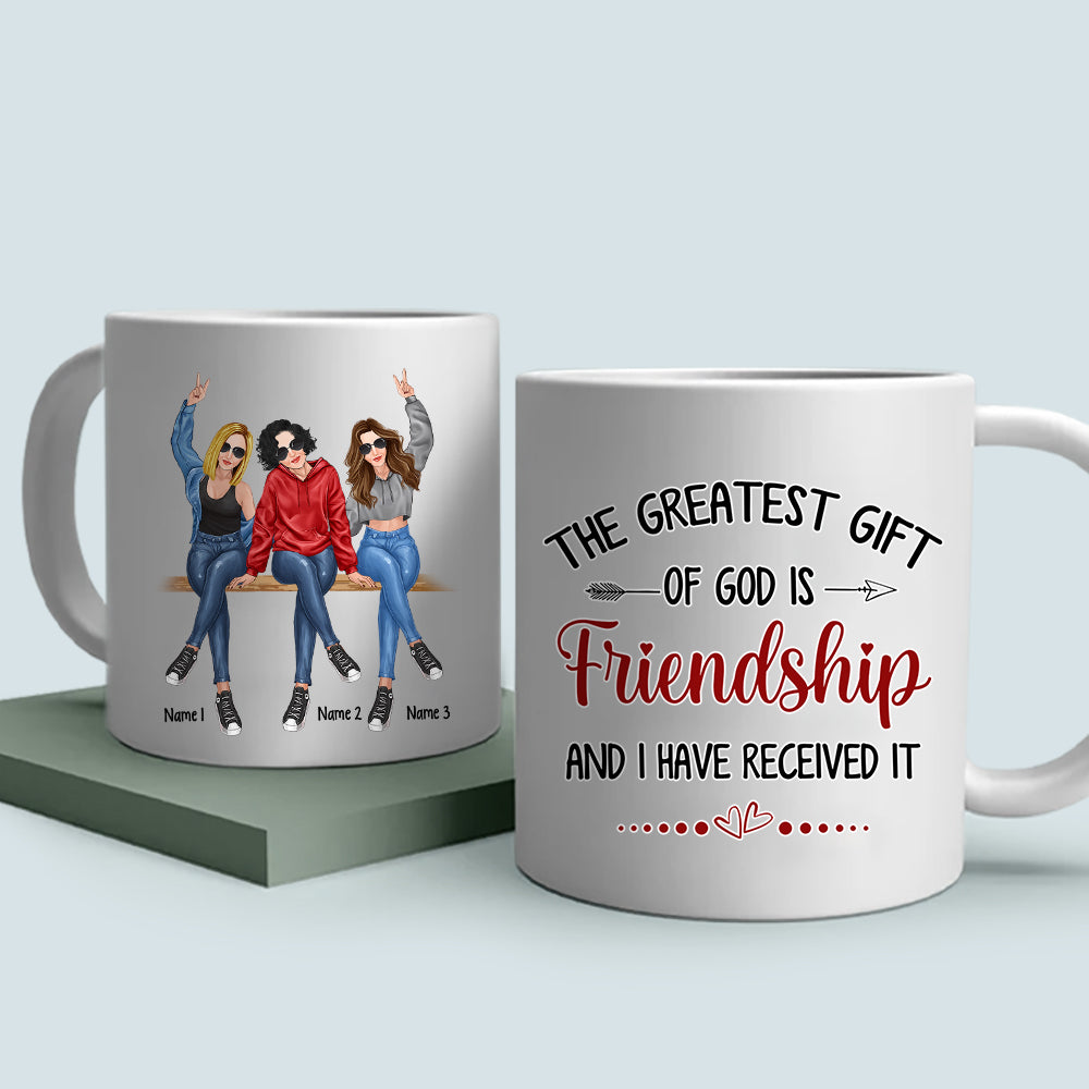 89Customized I'd Walk Through Fire For You Sister Personalized Mug