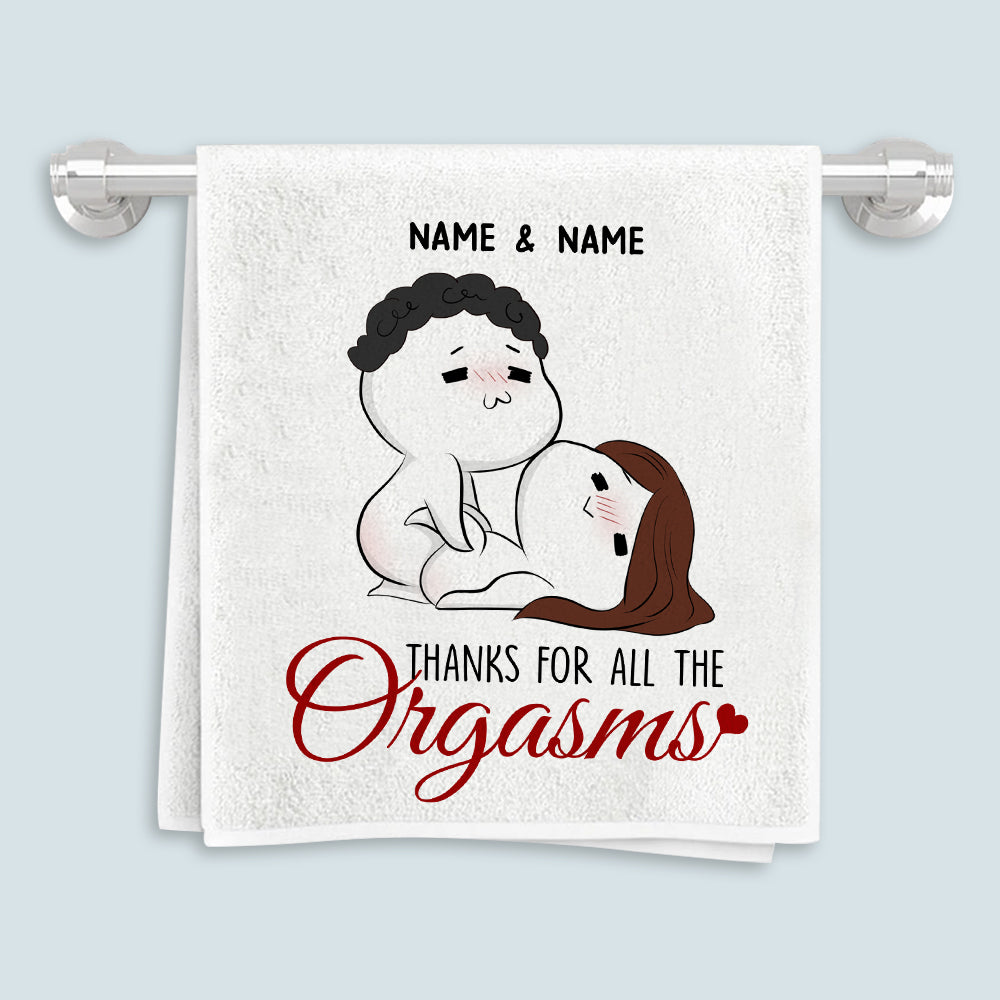 89Customized Shag Rag Couple Personalized Towel
