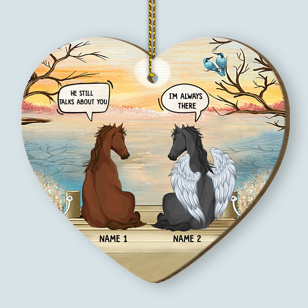 89Customized They Still Talk About You Horses Personalized One Sided Ornament