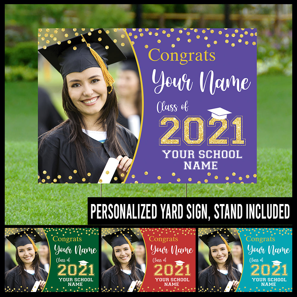 89Customized Personalized Yard Sign Congrats 2021 Senior