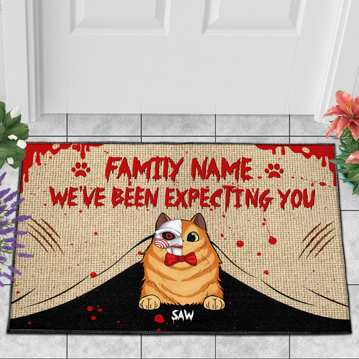 89Customized We've been expecting you Personalized Doormat
