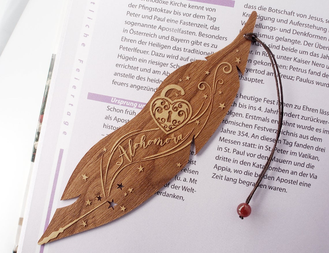 89Customized Alohomora personalized bookmark