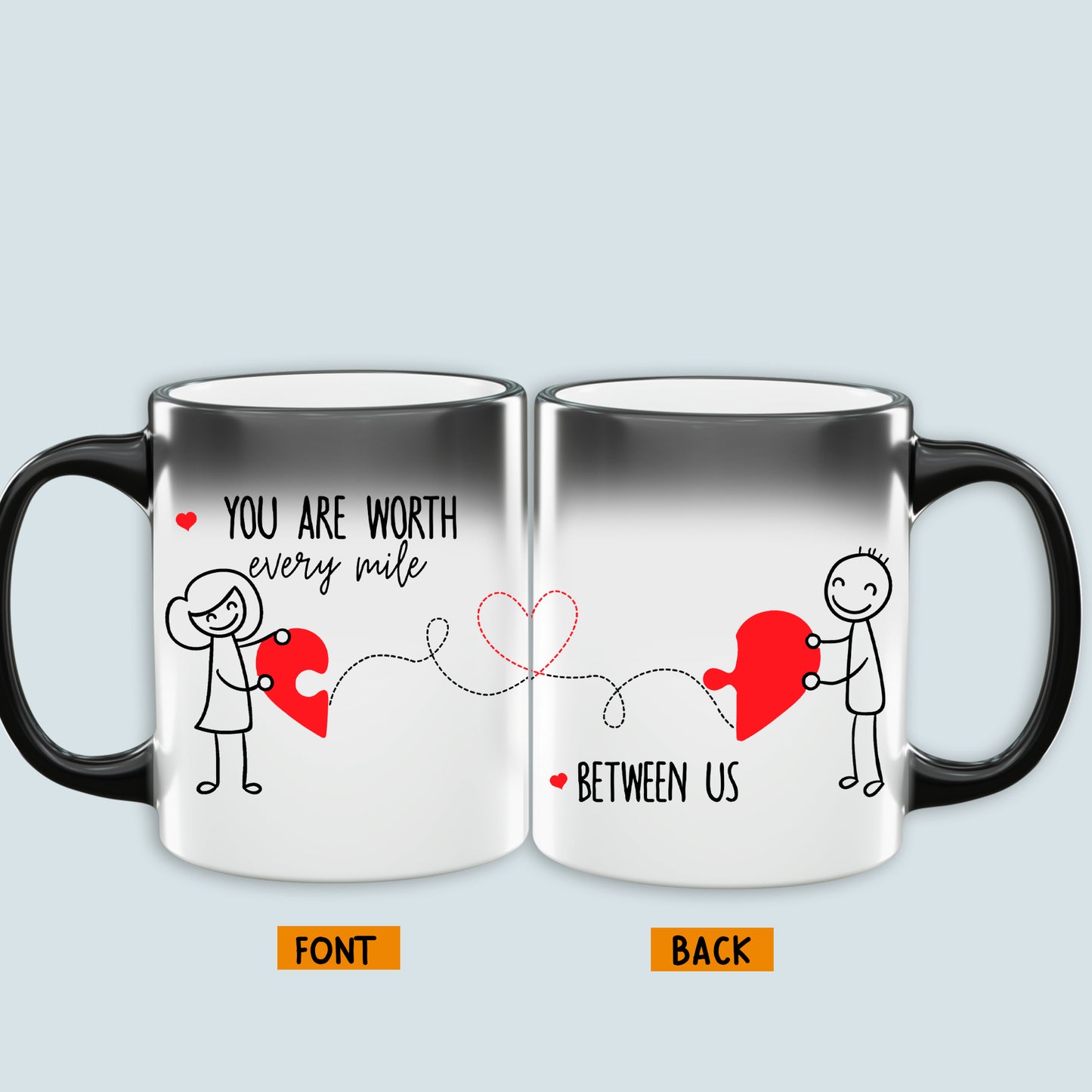 89Customized You are worth every mile between us personalized mug