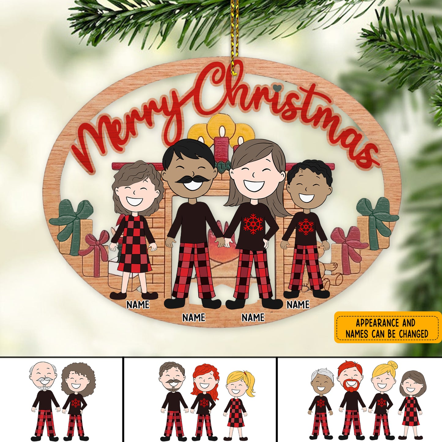 89Customized Merry Christmas Personalized Ornament