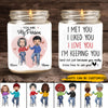 89Customized Funny Valentine's Gift for Lovers Husband Wife Couple Personalized Candle