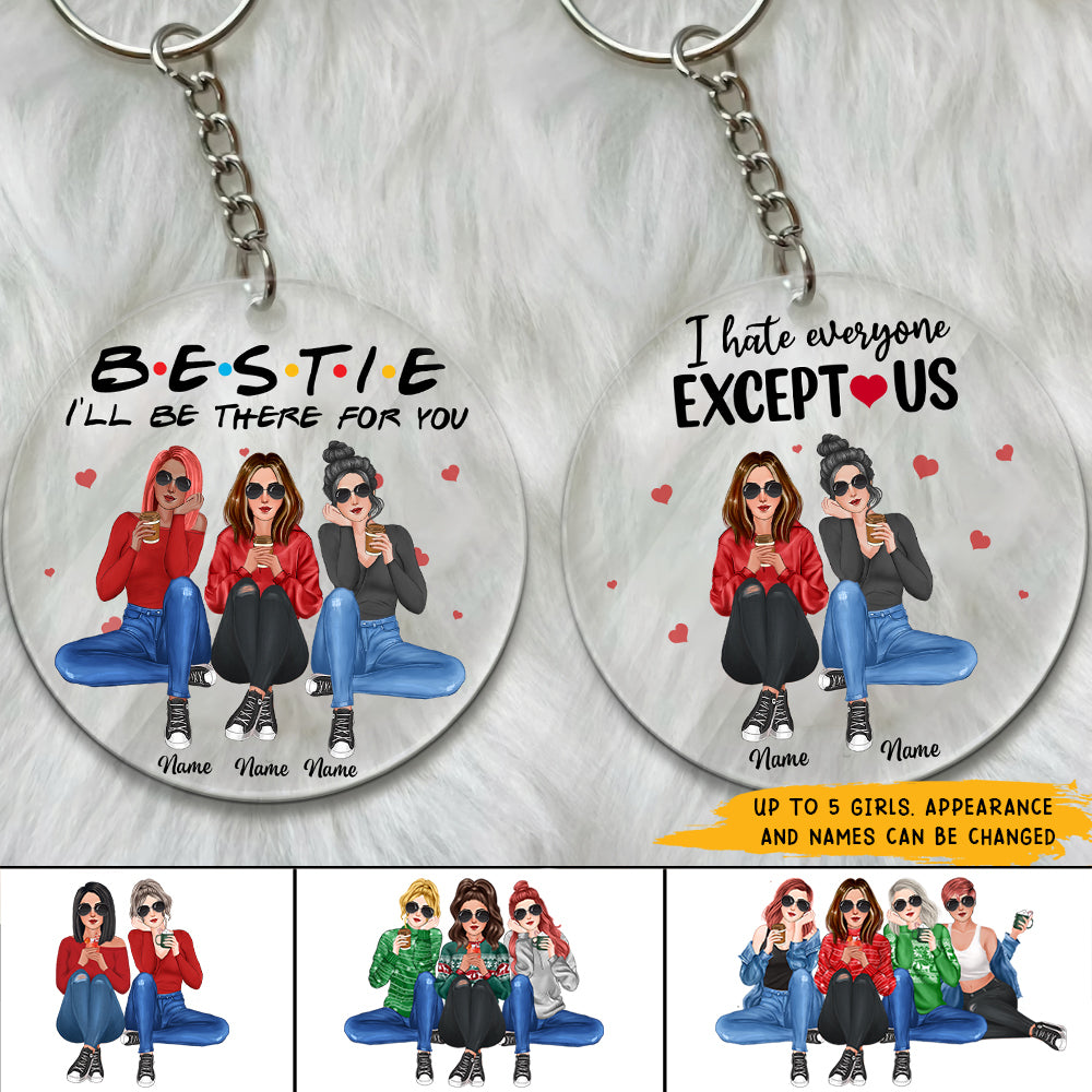 89Customized F.R.I.E.N.D.S Bestie Personalized Keychain