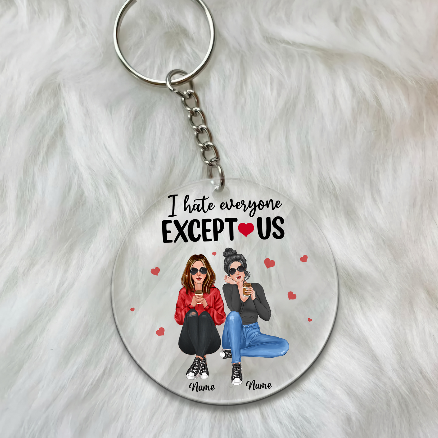89Customized F.R.I.E.N.D.S Bestie Personalized Keychain