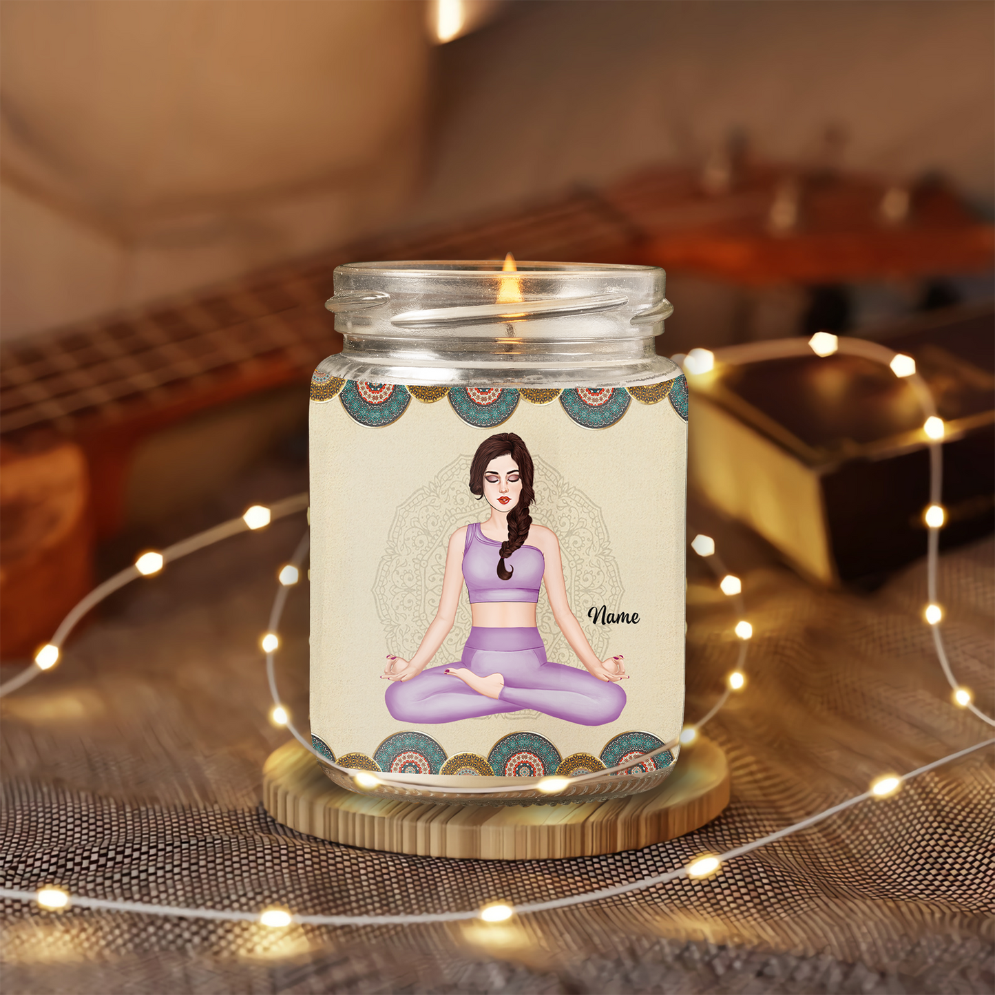 89Customized Yoga | Mediation Gift Personalized Candle