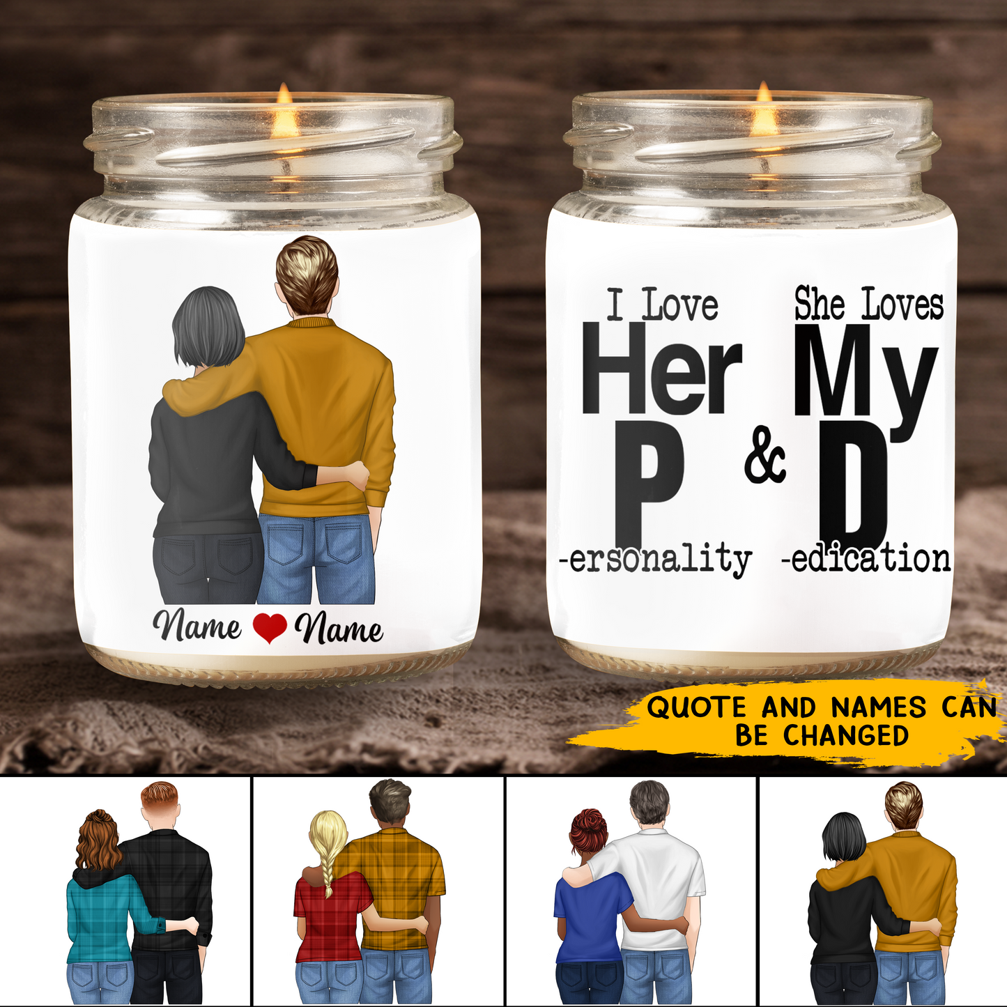 89Customize You are my person Best gift for couple Personalized Candle