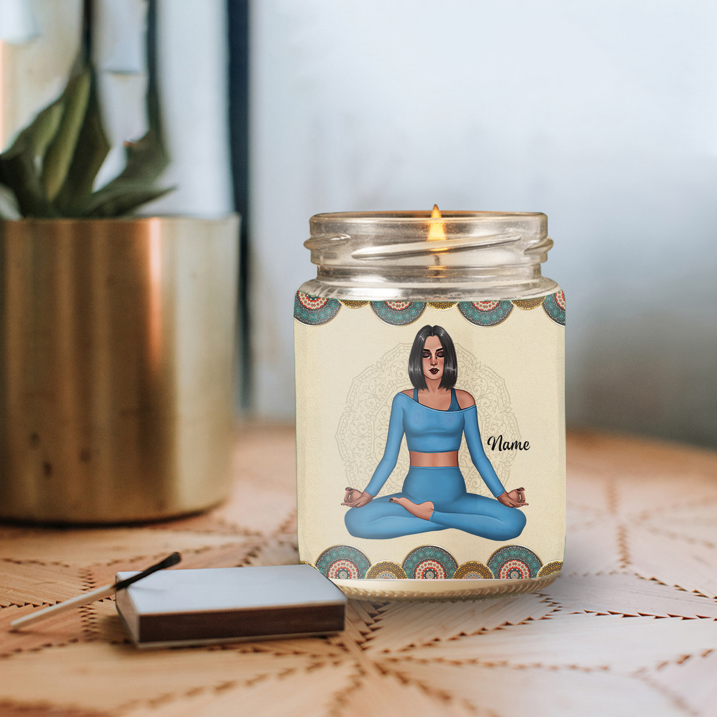 89Customized Yoga | Mediation Gift Personalized Candle