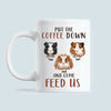 89Customized Put The Coffee Down And Come Feed Us Guinea Pig Lovers Personalized Mug
