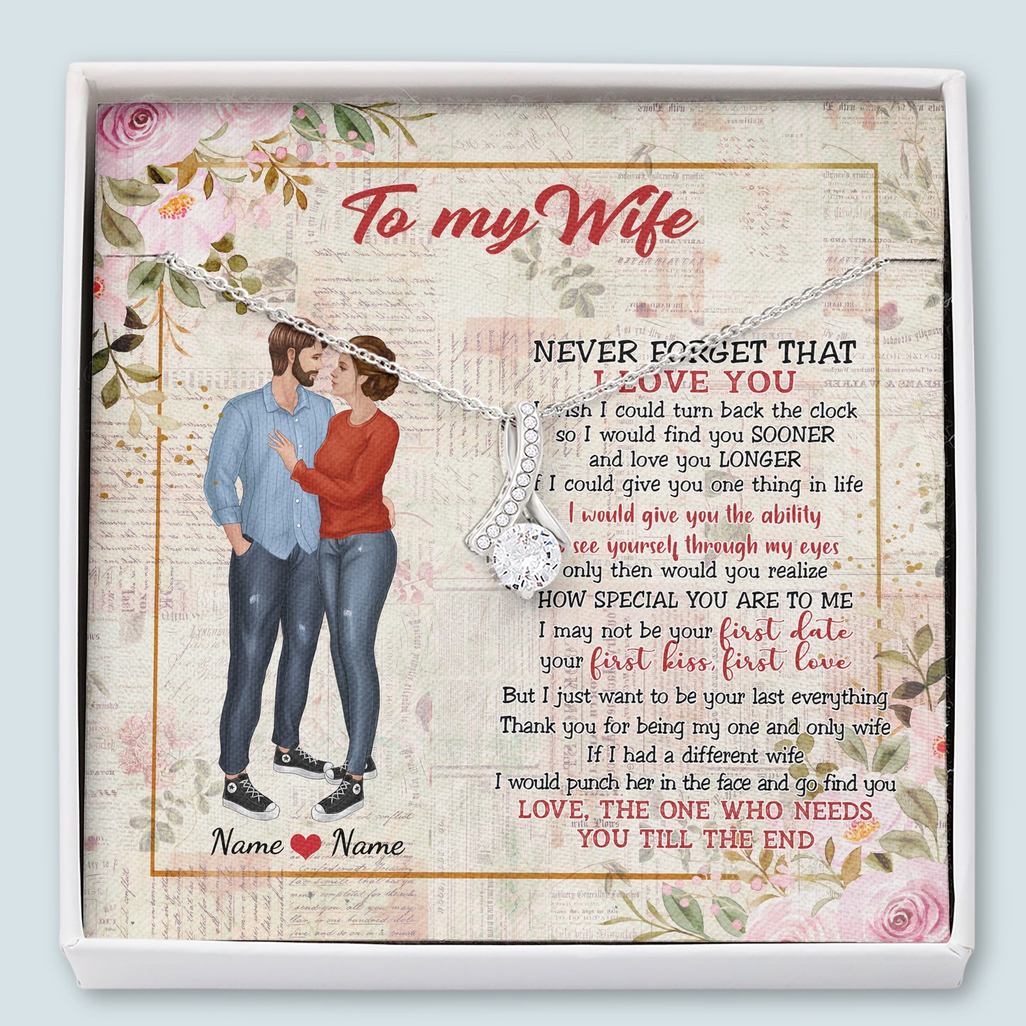 89Customized You And Me We Got This personalized Alluring beauty necklace