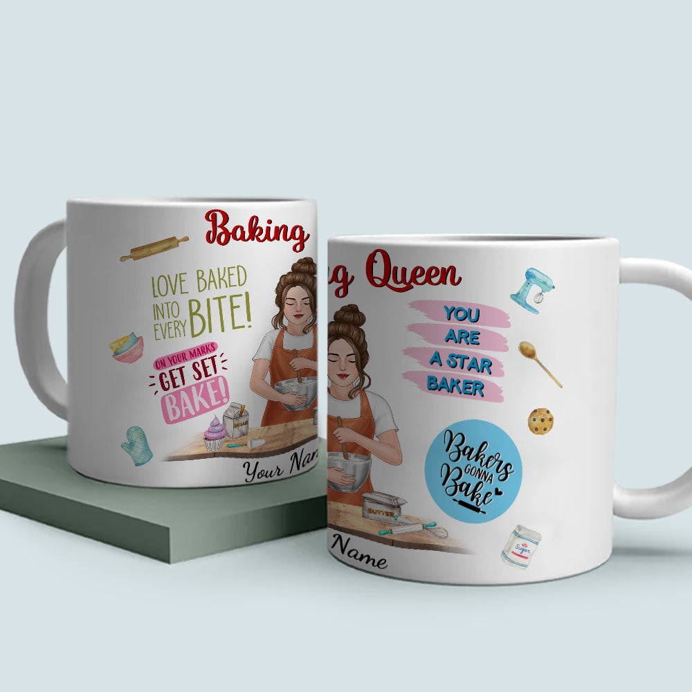 89Customzied Baking With Me Personalized Mug