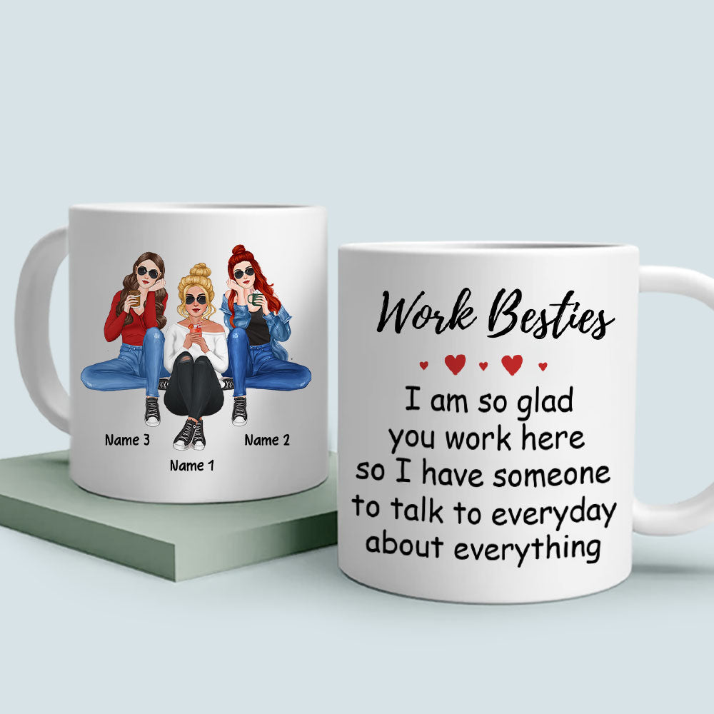 89Customized Work Besties 2 Personalized Mug