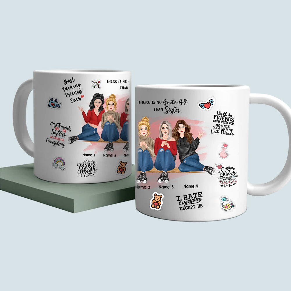 89Customized There Is No Greater Gift Than Friendship Personalized Mug