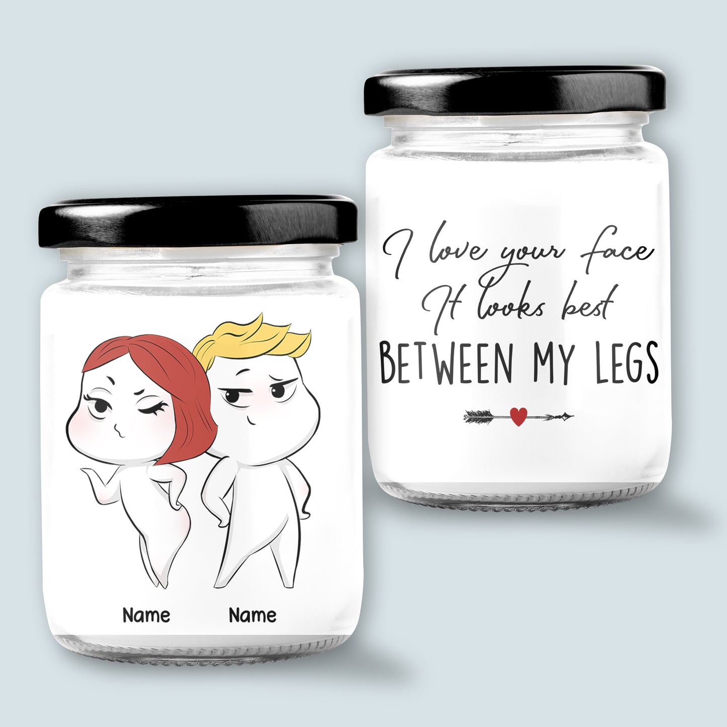 89Customized Funny Couple Personalized Candle