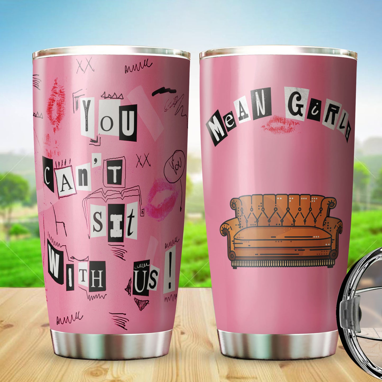 89Customized You can't sit with us Mean girls Tumbler