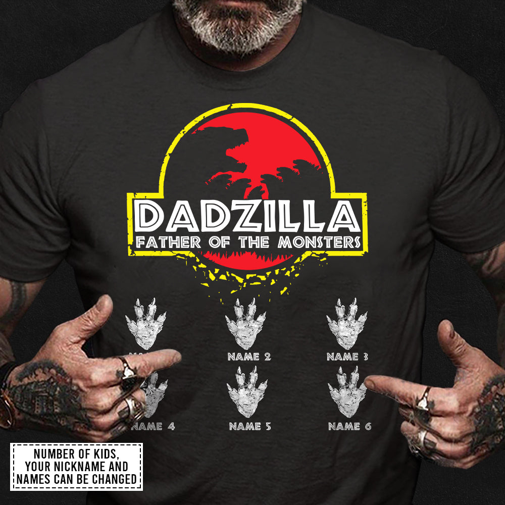89Customized Dadzilla father of the monsters personalized shirt