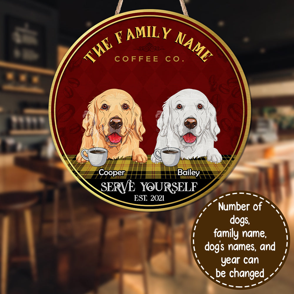 89Customized Cats Coffee Co. Personalized Wood Sign