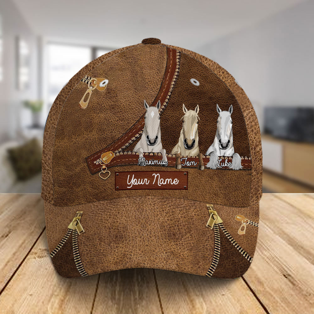 89Customized Horse Lovers Personalized Cap