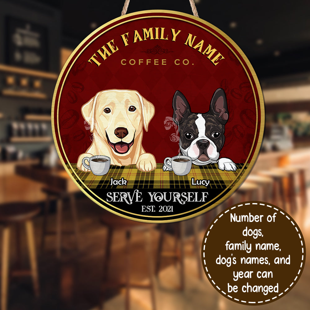 89Customized Cats Coffee Co. Personalized Wood Sign