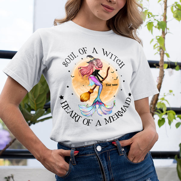 89Customized Soul of a witch heart of a mermaid Customized Shirt