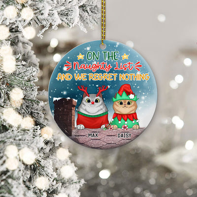 89Customized On The Naughty List We Regret Nothing Personalized Ornament