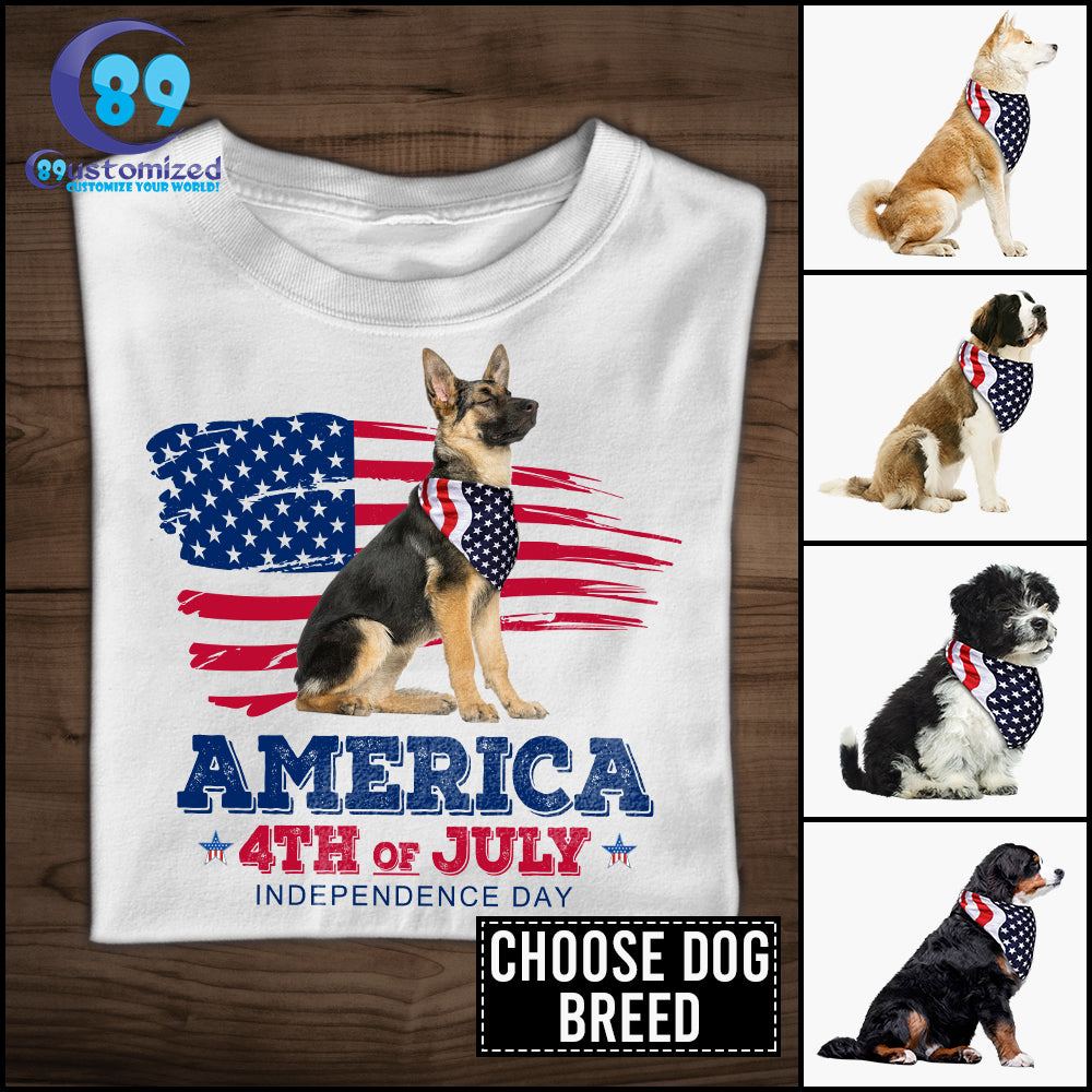 89Customized Proud Dog Of America 4th Of July Personalized Shirt