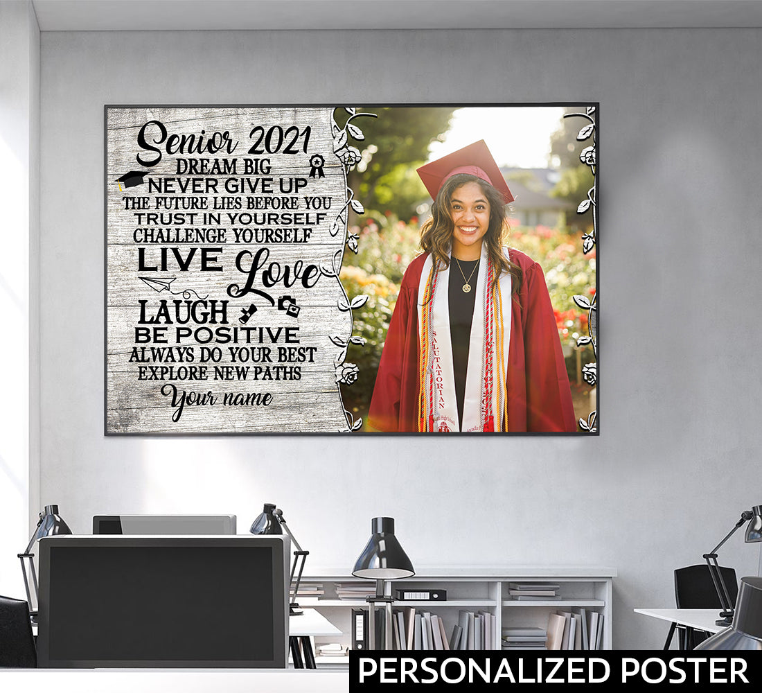 89Customized Personalized Poster Dream Big Senior 2021