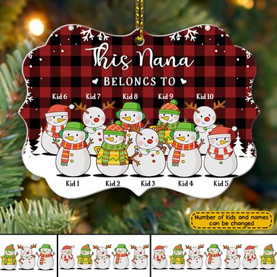 89Customized Life Is Better With Grandkids Personalized One Sided Ornament