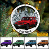 89Customized Merry Jeepmas Wood Customized Ornament