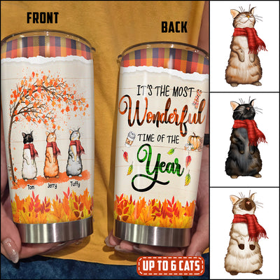 89Customized It's the most wonderful time of the year Personalized Tumbler