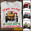 89Customized A girl her dogs and her jeep its a beauiful thing Christmas jeep girl and dogs Customized Shirt