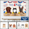 89Customized 4th Of July Personalized Printed Metal Sign For Dog And Cat Lovers