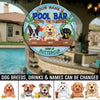 89Customized Personalized Wood Sign Pool Bar Dog Drinks