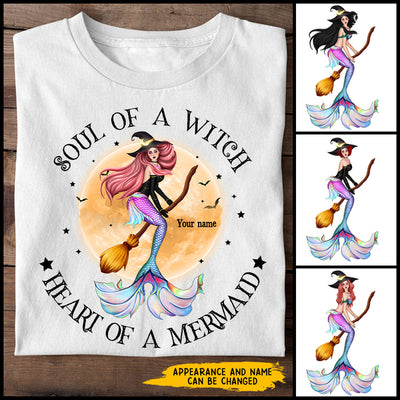 89Customized Soul of a witch heart of a mermaid Customized Shirt