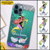 89Customized Mermaid witch with Seahorse Customized Phonecase