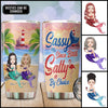 89Customized Sassy since birth salty by choice Bestie Gift Customized Tumbler