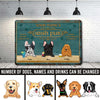 89Customized Dogs Irish Pub Personalized Printed Metal Sign