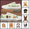 89Customized Just a girl who loves dogs Customized White Low Top Shoes