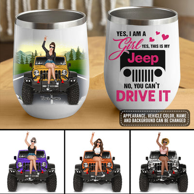 89Customized This Is My Gladiator You Can't Drive It Personalized Wine Tumbler