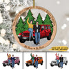 89Customized The Couple Who Jeeps Together Keeps Together Personalized Ornament